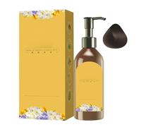 Coloration végétale pour cheveux - Shampooing colorant aux herbes végétales - floral - Couverture grise naturelle pour le traitement botanique des femmes pour les femmes âgées - Formule sûre et