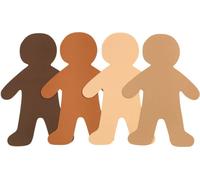 Colorations - Grandes formes de personnages Colours Like Me, lot de 24 (4 couleurs)