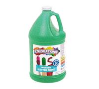 Colorations Peinture à paillettes lavable, vert gallon, non toxique, vive, vive, peinture pour enfants, artisanat, loisirs, loisirs créatifs, fournitures d'art