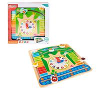 ColorBaby 43896 Horloge calendrier éducatif en bois Multicolore - version espagnole