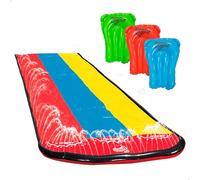 COLORBABY 47021 - Slip 'N Slide Piste coulissante d'eau, Mesure 4,8 m avec 3 Planches de Surf, Jeux d'eau, Jouets d'extérieur, Jeux de Piscine, Jeux de Plein air pour garçons et Filles