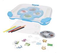 ColorBaby 47844 Good Idea Projecteur pour Dessin d'enfants, 33 x 26 x 4,5 cm, marqueurs de Couleur, disques interchangeables, thèmes variés, Cadeau Fille 3 Ans, Jouets interactifs