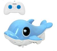 ColorBaby 49521, Bateau télécommandé Dauphin avec télécommande, CB Toys, Jouet pour Enfants, Jeux d'eau, Bateau avec télécommande recommandée à partir de 4 Ans, Jouets de Piscine pour Enfants