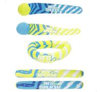 ColorBaby Aqua World 54301 Set de 3 Jeux Aquatiques de plongée avec Anneaux, bâtons Submersibles et disques flottants, Design coloré, matériaux résistants, idéal pour piscines et Apprentissage