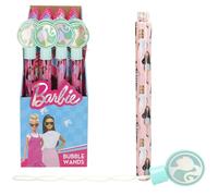 ColorBaby Barbie 77500 Lot de 24 bâtonnets de Bulles de Savon avec Motifs Assortis, Parfaits pour fêtes d'enfants, Anniversaires et Jeux en Plein air