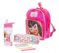 ColorBaby Barbie Coloriez vos accessoires Sac à dos pour enfants, enfants personnalisable et colorable, étui, 4 feutres de couleurs, bouteille, couleur rose, travaux manuels, cadeau fille ou garçon 3