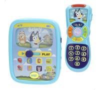 ColorBaby Bluey 39142 Set Tablette et télécommande interactives, Sons et mélodies, émet de la lumière, Piles incluses, Jouets pour bébé, Jouet de première enfance, Cadeaux pour bébés 6 Mois