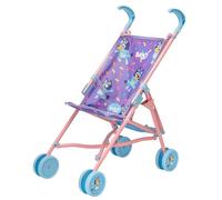 ColorBaby Bluey 39148 Poussette pour bébé avec Ceinture réglable, siège de poupée, Parapluie Pliable pour 2 Ans, 53 cm