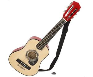 ColorBaby Bontempi 39231 Guitare Classique en Bois avec Sangle, 6 Cordes fonctionnelles, Design Traditionnel, Corps Brillant, légère et maniable, pour débuter la Musique à partir de 5 Ans