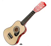 ColorBaby Bontempi Guitare Classique en Bois 55 cm avec Sangle, 6 Cordes fonctionnelles, Design Traditionnel, Corps Brillant, légère et maniable, pour se Lancer dans la Musique à partir de 5 Ans