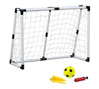 ColorBaby - Butoir de Football Pliable avec Ballon Ø 10,5 cm, Gonflable, But de Football Enfant Jardin, 132 x 101 x 59 cm, 8 piquettes, Jeux d'extérieur + 6 Ans, CB Toys (40387)
