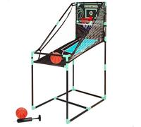 COLORBABY CB Games 47999 Panier de Basket-Ball avec marqueur électronique, Structure métallique de 64 x 100 x 150 cm, Design Retour, Ballons Inclus