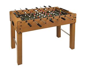 ColorBaby CB Games 85325 Baby-Foot en Bois résistant, 22 Joueurs, avec marqueurs manuels, pour + 2 Personnes, 121 x 61 x 80,5 cm, Baby-Foot pour Enfants