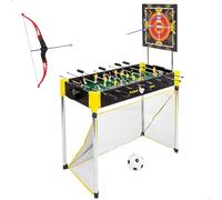 Jeu De Société - Colorbaby - Cb Games Table Multi-Jeux - Baby-Foot, Air Hockey, Ping-Pong, Football, Tir À L'arc