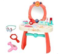 ColorBaby, Coiffeuse avec lumière et Son, Princesses, avec Accessoires, beauté Enfant, Jeu de Maquillage, Table de Maquillage pour Fille, Jouet pour Fille 3 Ans (47378)