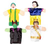 ColorBaby Cucu Show 39168 Lot de 4 marionnettes avec Personnages de 25 cm, matériaux Doux et sûrs, Jouets pour Enfants, pour Jouer en Groupe ou Passer du Temps en Famille