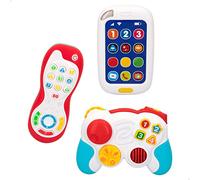 ColorBaby - Ensemble de télécommandes avec téléphone bilingue (PLAYGO) avec lumières et Sons, Multicolore (46904)