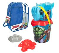 Colorbaby Ensemble Seau De Plage Avengers Avec Accessoires Et Sacs à Dos De Transport 18 Cm