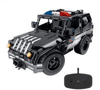 Im.master 2-in-1 Swat Remote Control Car-355 Pcs Construction Game Argenté Enfants