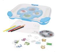 ColorBaby 47844 Good Idea Projecteur pour Dessin d'enfants, 33 x 26 x 4,5 cm, marqueurs de Couleur, disques interchangeables, thèmes variés, Cadeau Fille 3 Ans, Jouets interactifs