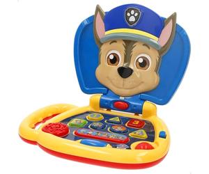 ColorBaby La Pat' Patrouille Chase Mon Premier Ordinateur avec Boutons Dynamiques, Ordinateur Interactif, Poignée de Transport Intégrée, Jouets interactifs en Anglais, Jeux pour Enfants + 6 Mois