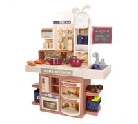 COLORBABY My Home 39572 Cuisine de Jouet Pastel, lumière, Son et Effets, avec Accessoires, Jouets symboliques, Jeu de Cuisine, Jeux pour garçons et Filles, Cadeaux pour Enfants, à partir de 3 Ans