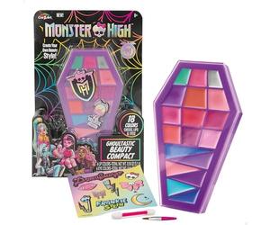 ColorBaby Monster High 48425 Kit de beauté Comprenant Palette Cercueil, Fard à paupières, Brillant à lèvres, Blush, Maquillage pour Filles, cosmétiques pour Enfants, Cadeaux pour Filles à partir de 8