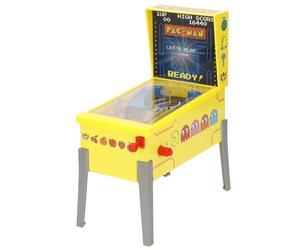 COLORBABY Pac-Man 77721 Mini arcade de table, flipper, lumières et son, marque-page, design premium, licence officielle, jeux de société électroniques, jouet de collection, enfants, adultes