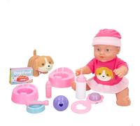 ColorBaby Poupée Bébé avec Accessoires Pythes 31 cm