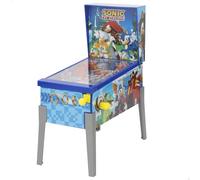 COLORBABY Sonic Mini flipper d'arcade de table, lumières et son, dessin animé, jeux de société, jouets rétro, jouet collection, recommandé pour adultes et enfants à partir de 3 ans (77727)
