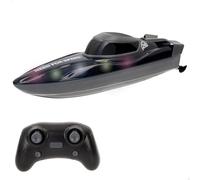 ColorBaby Speed & Go 39732 Bateau télécommandé, rotations à 360°, avec lumière, télécommande Submersible, portée 25 mètres, Vitesse 7 km/h, Jouet pour Enfants 4 Ans, Jouets RC