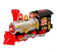 ColorBaby Speed & Go Train à Vapeur avec lumières et Sons, Fonctions réalistes, cheminée Fonctionnelle, Locomotive Jouet, Design Vintage réaliste, Jouets pour Enfants, à partir de 6 Ans (49631)