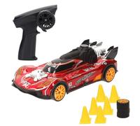 ColorBaby Speed & Go Voiture télécommandée Xtreme Drift avec accessoires, télécommande ergonomique pistolet, fréquence 2,4 GHz, obstacles au glissement, roues supplémentaires, design sportif, à partir