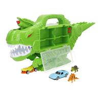 ColorBaby Teamsterz 39479 Mallette Porte-Voiture Dino Destroyer 2 véhicules, 2 Dinos, 3 flèches, Lanceur, 8 Trous, Jeux de Voiture, Voitures de Course, Jouets pour Enfants, recommandée + 3 Ans
