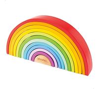 Woomax Xl Rainbow Wooden Construction Toy Multicolore 18 Months