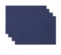 Colorbird élégant Waffle Jacquard Napperon de Table imperméable Anti-débordement en Microfibre Tissu Table Sets de Table, Lot de 4, 33 x 48,3 cm