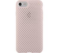 Coque pour iPhone SE/8/7/6S/6 Semi-rigide Micro-perforée Color Block Rose