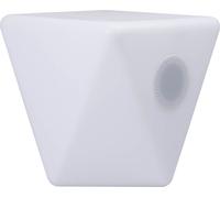 Colorblock Enceinte lumineuse Bluetooth Rock M – Bluetooth 4.1, IPX4 – Blanc