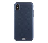 Coque pour iPhone X/XS Rigide perforée Color Block Bleu