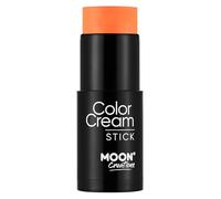 ColorCream Face & Body Paint Stick par Moon Creations - Maquillage professionnel pour le visage et le corps pour adultes et enfants - 21g - Orange vif