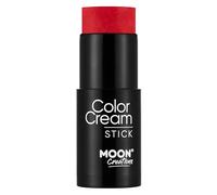 ColorCream Face & Body Paint Stick par Moon Creations - Maquillage professionnel pour le visage et le corps pour adultes et enfants - 21g - Rouge vif