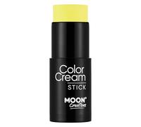 ColorCream Face & Body Paint Stick par Moon Creations - Maquillage professionnel pour le visage et le corps pour adultes et enfants - 21g - Jaune vif