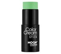 ColorCream Face & Body Paint Stick par Moon Creations - Maquillage professionnel pour le visage et le corps pour adultes et enfants - 21g - Vert vif