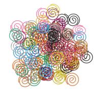 Coloré 100 Pièces Trombones Ronds en Métal pour Papiers | Organisation Facile, Finition Métallique Multicolore, Usage pour Cahiers et Rapports, Lot Prêt Couleur Aléatoire