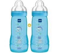 Lot de 2 biberons 330ml bleu Mam
