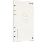 Coloré 45 Feuilles De 90 Pages De Papier Perforé Recharge De Papier Perforé Pour Reliure À 6 Trous Organiseur Personnel Journal Intime Rechargeable (A6,Rainforest Time Chart)