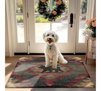 Coloré à Motifs de Non-Slip Absorbant Tapis de Porte - Pratique de la Poussière Piège Tapis d'Entrée, Couloir, Cuisine