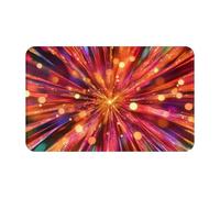 Coloré Abstrait Lumière Symboles Supernatural Impression Noir 1 pièce Séchage Rapide Peau de Pêche Velours Serviette de Plage Surdimensionnée 140 x 70 cm pour Adultes, Serviette Super Absorbante