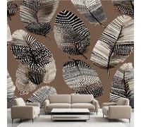 Coloré Abstrait Oiseaux Plume Film Autocollant Stickers Muraux Exotiques Indiens Papier Peint, Élégant Rétro Mural pour Salon Chambre Décoratif Murale Pour Meuble Stickers Muraux 250 x 175 cm