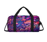 Coloré Art Magic Forest Sac de sport avec compartiment à chaussures Sac de voyage pour le w nd Organiseur de bagages pour femmes, hommes, enfants, filles et garçons